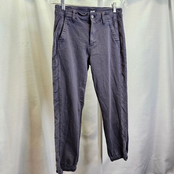 PAIGE Mayslie Jogger with Velvet Side Stripe Vintage Pearl Grey Size 28 - Picture 5 of 14